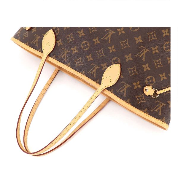 90186439 05 Louis Vuitton Monogram Neverfull MM Tote Bag Brown