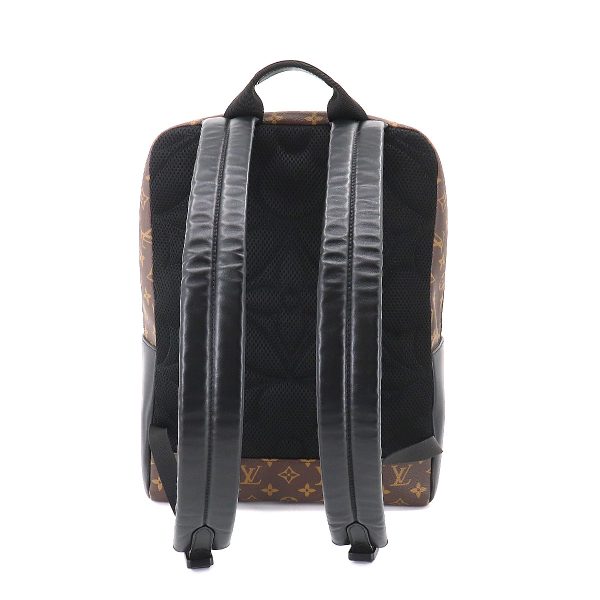 90187018 02 Louis Vuitton Monogram Macassar Dean Backpack Rucksack Brown Noir