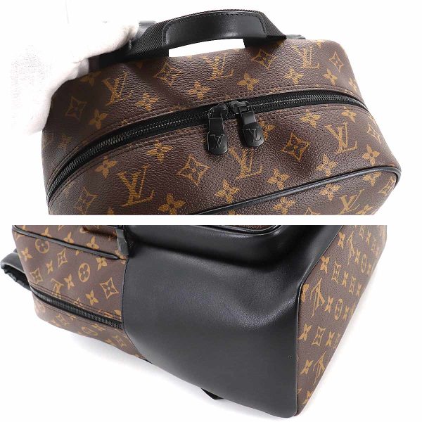 90187018 06 Louis Vuitton Monogram Macassar Dean Backpack Rucksack Brown Noir