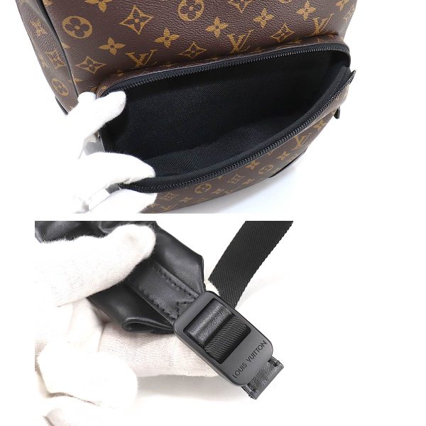 90187018 07 Louis Vuitton Monogram Macassar Dean Backpack Rucksack Brown Noir