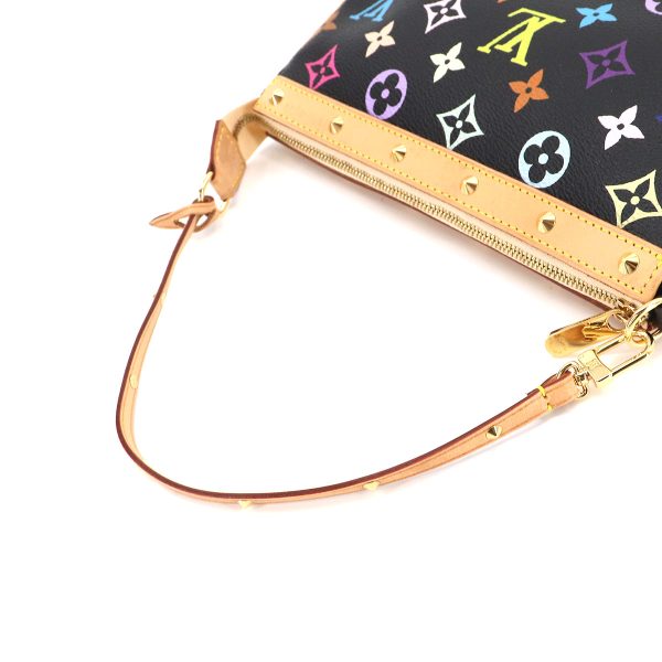 90187823 05 Louis Vuitton Monogram Multicolor Pochette Accessoire Hand Bag Noir