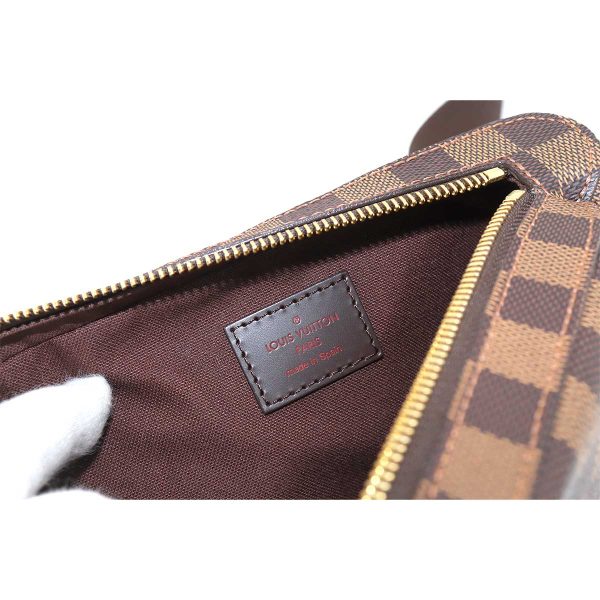 90188097 07 Louis Vuitton Damier Geronimos Body Bag Waist Pouch Ebene Brown