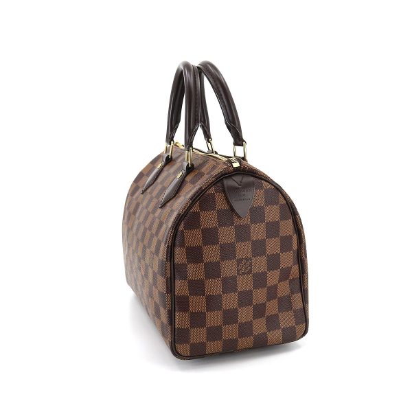 90195280 03 Louis Vuitton Damier Speedy 25 Hand Bag Ebene Brown