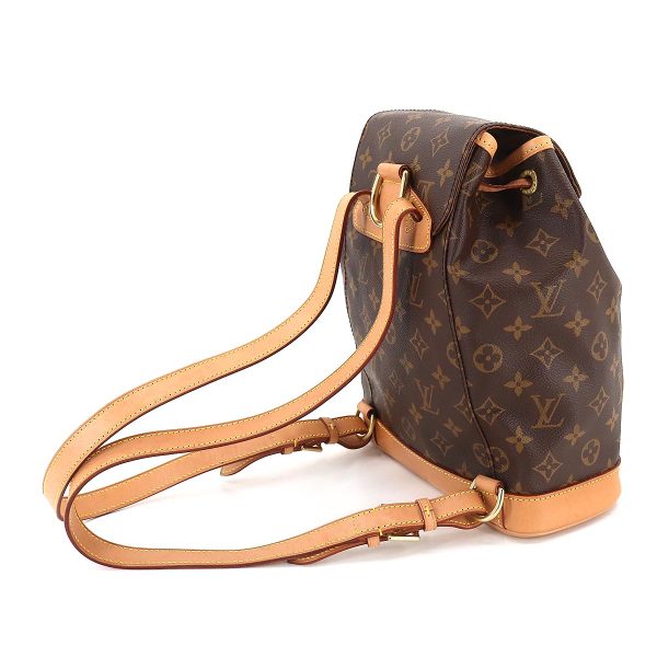 90195299 03 Louis Vuitton Monogram Montsouris MM Backpack Rucksack Brown