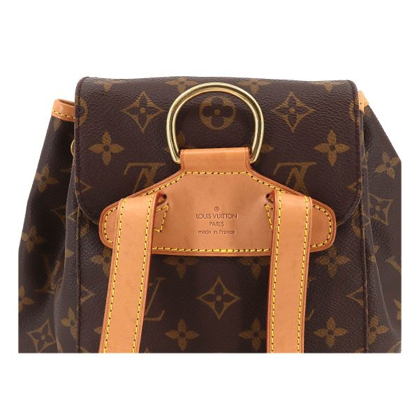 90195299 06 Louis Vuitton Monogram Montsouris MM Backpack Rucksack Brown