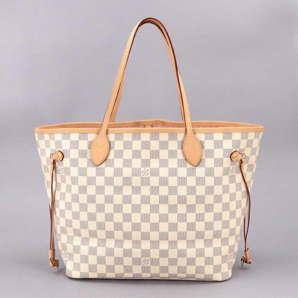 90195305 02 Louis Vuitton Damier Azur Neverfull MM Tote Bag