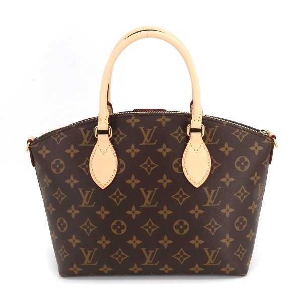 90195330 02 Louis Vuitton Monogram Boetie NM PM Shoulder Bag Brown