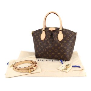 90195330 08 Louis Vuitton Monogram Petit Noe Shoulder Bag Canvas Brown