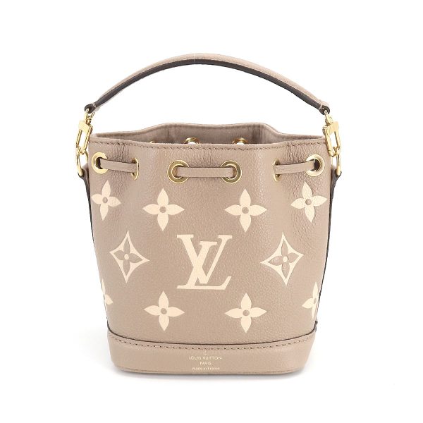 90195496 02 Louis Vuitton Monogram Emplant NanoNoe Shoulder Bag Creme