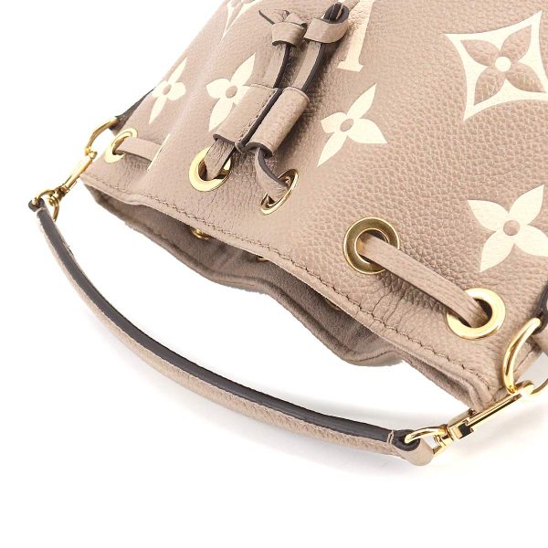 90195496 05 Louis Vuitton Monogram Emplant NanoNoe Shoulder Bag Creme