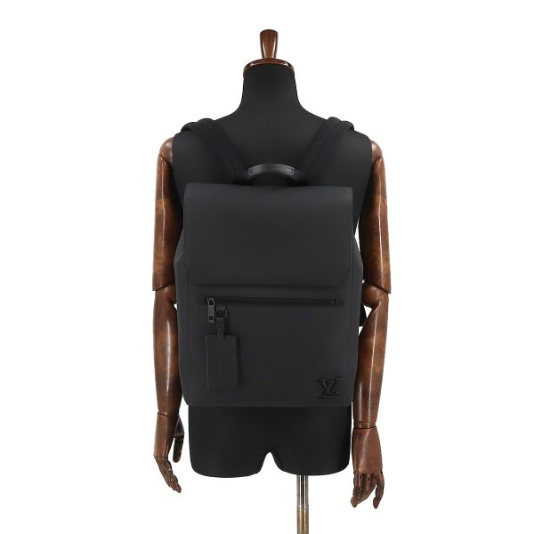 90195862 08 Louis Vuitton Aerogram Fastline Backpack Rucksack Leather Black