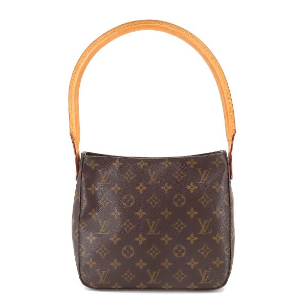 90196254 02 Louis Vuitton Monogram Looping MM Shoulder Bag Brown