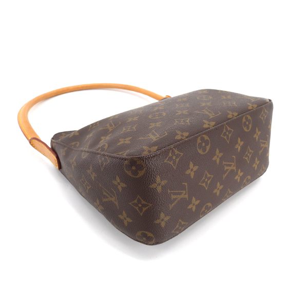 90196254 04 Louis Vuitton Monogram Looping MM Shoulder Bag Brown