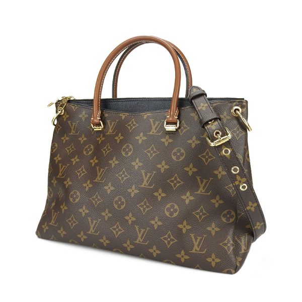 b a14254 2 Louis Vuitton Pallas Monogram Noir 2Way Shoulder Handbag