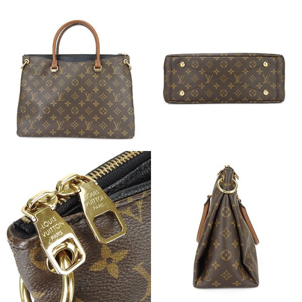 b a14254 3 Louis Vuitton Pallas Monogram Noir 2Way Shoulder Handbag