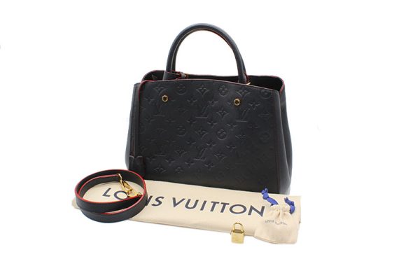 imgrc0095127678 Louis Vuitton Monogram Emplant Montaigne MM Marine Rouge Navy 2way Shoulder Bag