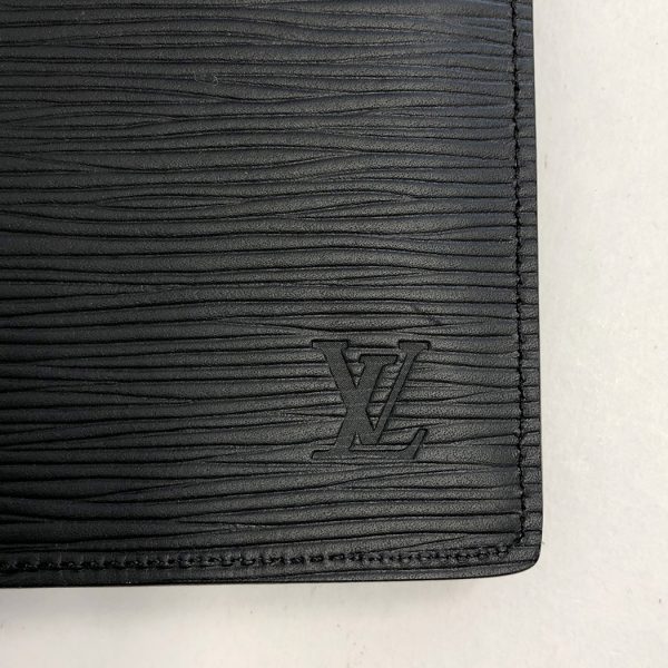 tnk 17824 9 Louis Vuitton Portefeuille Brother Epi Bifold Long Wallet Noir Black