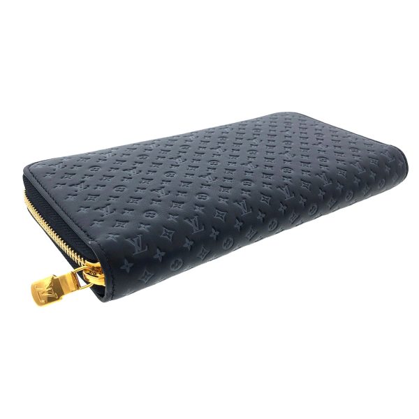 tnk 17827 2 Louis Vuitton Zippy Nanogram Round Zipper Long Wallet