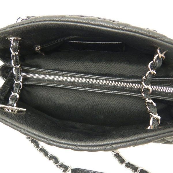 050756 6 Chanel Mademoiselle Bowling Bag Caviar Skin Black