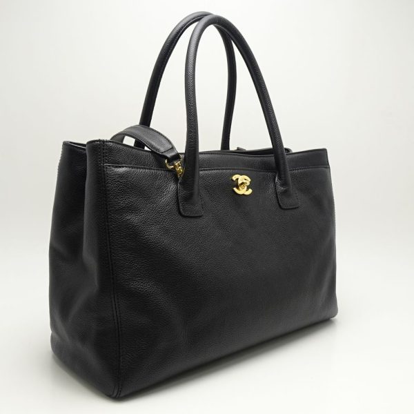 054494 2 Chanel Executive Tote Bag Soft Caviar Skin Black