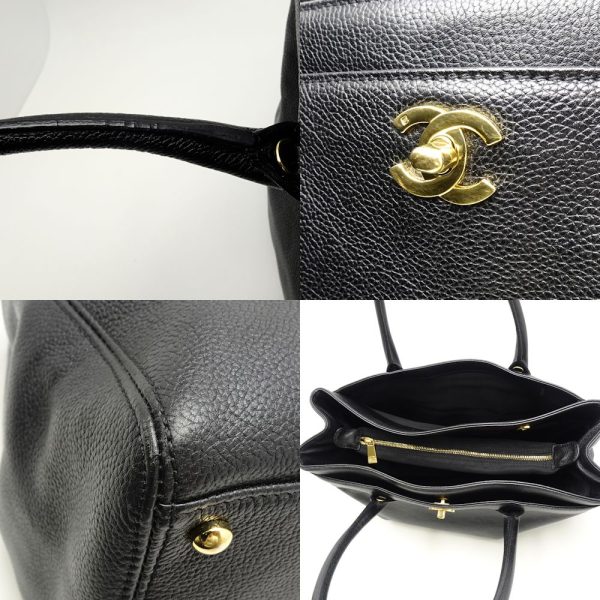 054494 5 Chanel Executive Tote Bag Soft Caviar Skin Black