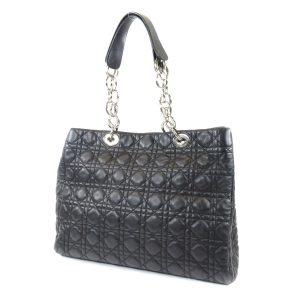 05718131 2 Prada Black Soft Calfskin Studded Flap Bag