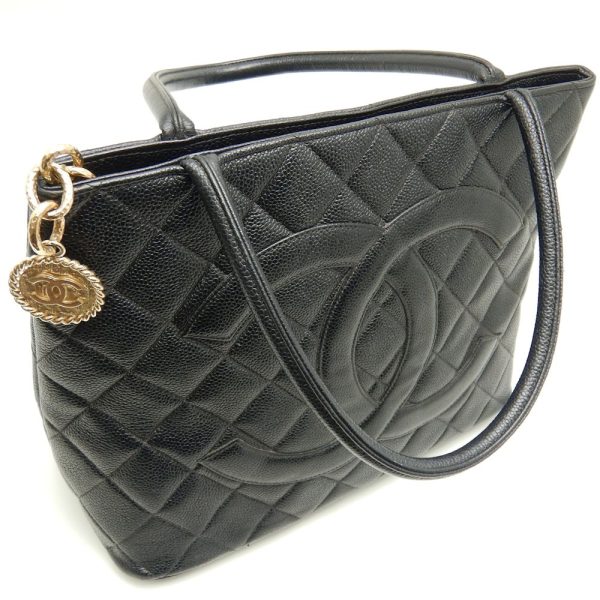 057892 4 Chanel Reissue Tote Bag Caviar Skin Black