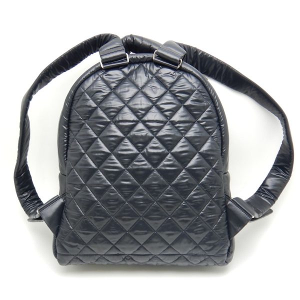 057894 2 Chanel Coco Coon Daypack Nylon Black Backpack