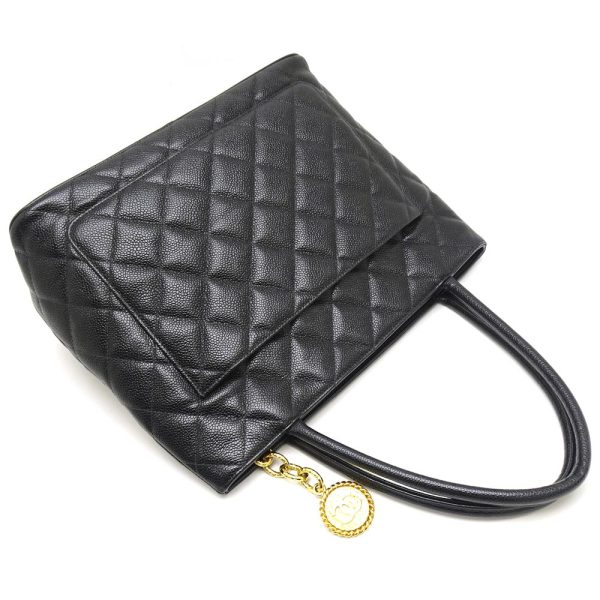 058601 3 Chanel Reissue Tote Bag Caviar Skin Black