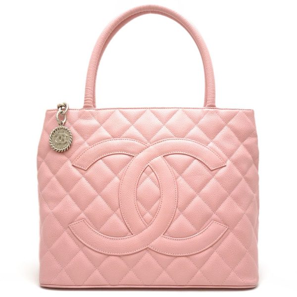 058682 10 Chanel Reissue Tote Bag Caviar Skin Pink