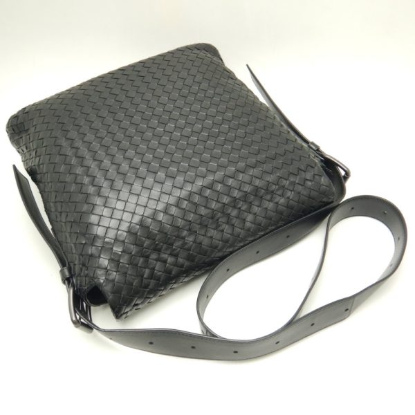 058826 3 Bottega Veneta Shoulder Bag Crossbody Leather Black