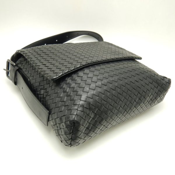 058826 4 Bottega Veneta Shoulder Bag Crossbody Leather Black