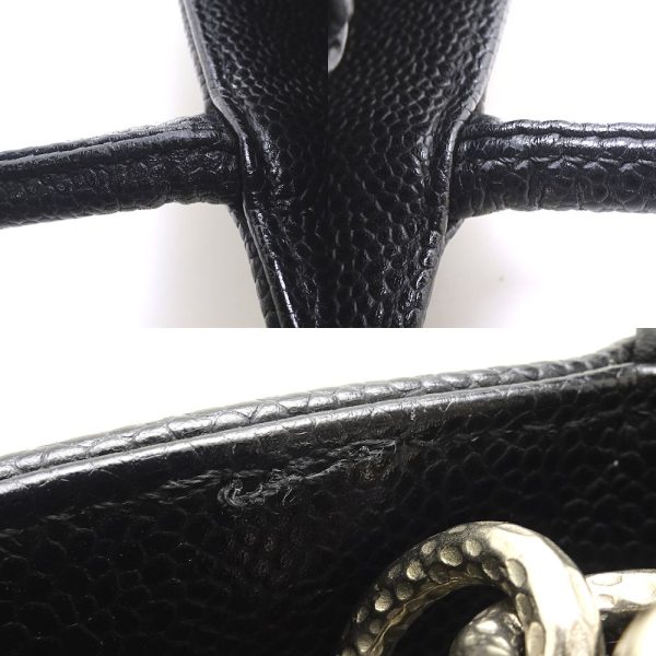 058988 5 Chanel Reprint Tote Bag Caviar Skin Black