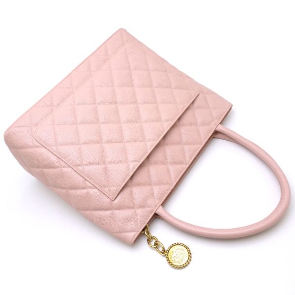 059514 3 Chanel Reissue Tote Bag Caviar Skin Pink