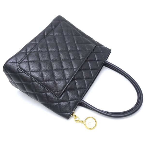 059649 3 Chanel Reprint Tote Bag Caviar Skin Black