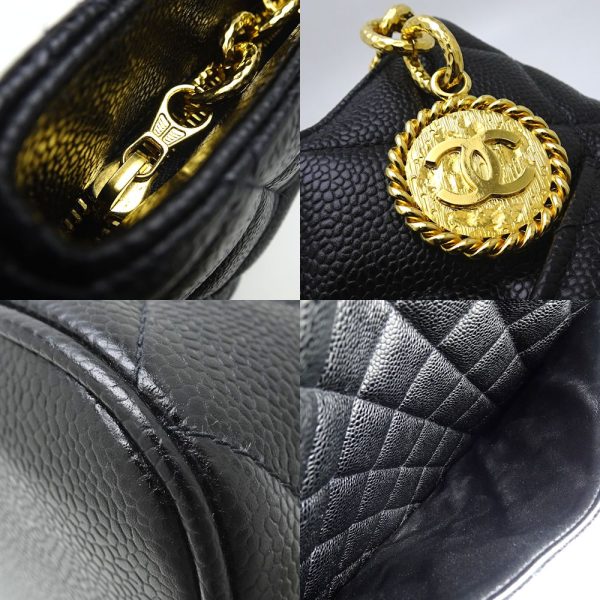 059649 5 Chanel Reprint Tote Bag Caviar Skin Black