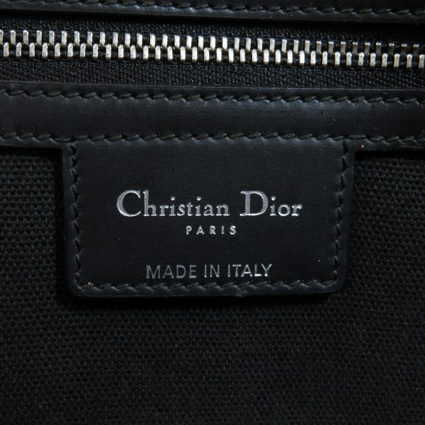 06027090 6 Christian Dior Cannage Tote Bag Leather Black