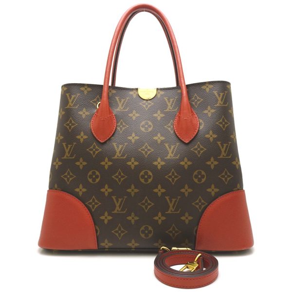 1 Louis Vuitton Monogram Flandrin Tote Bag Red