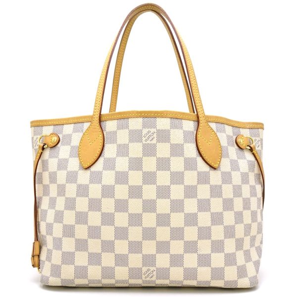 1 Louis Vuitton Damier Azur Neverfull PM Tote Bag