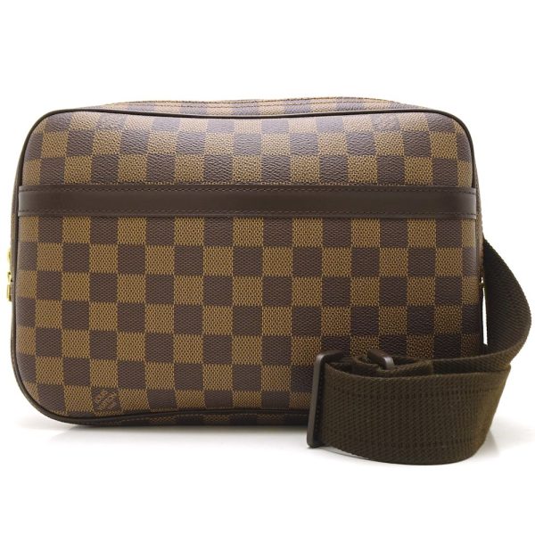 1 Louis Vuitton Damier Reporter PM Ebene Shoulder Bag Brown