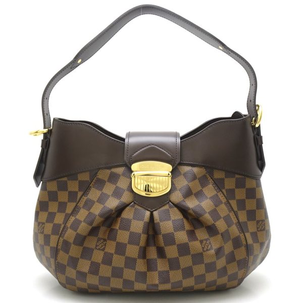 1 Louis Vuitton Damier Sistina MM Ebene Shoulder Bag Brown