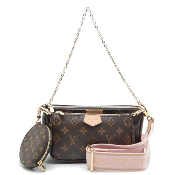 1 Louis Vuitton Monogram Multi Pochette Accessoire Rose Hanging