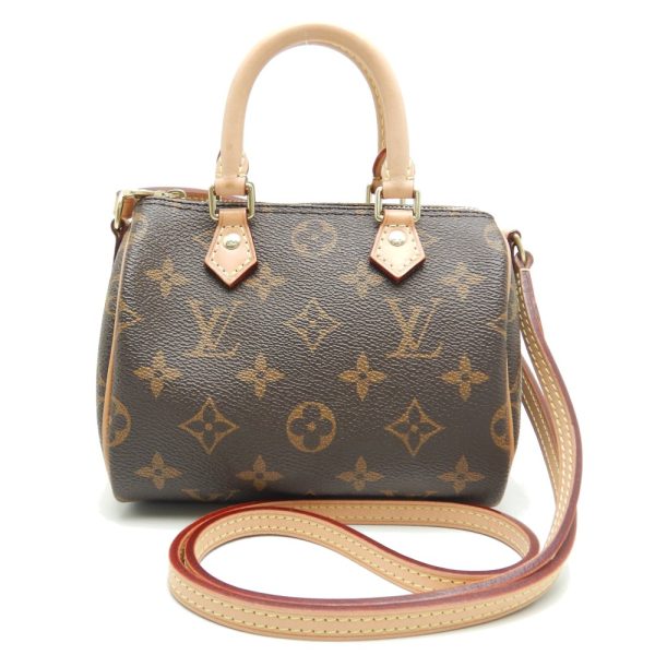 1 Louis Vuitton Monogram Nano Speedy Brown Mini Bag