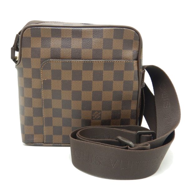 1 Louis Vuitton Damier Olaf PM Ebene Shoulder Brown