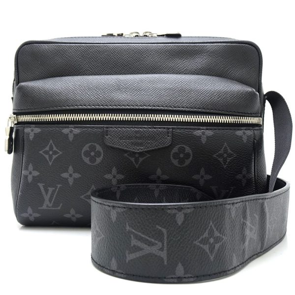 1 Louis Vuitton Eclipse Messenger PM Shoulder Bag Noir Black