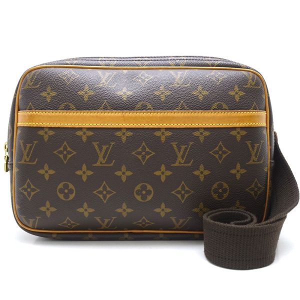 1 Louis Vuitton Monogram Reporter PM Brown Shoulder Bag