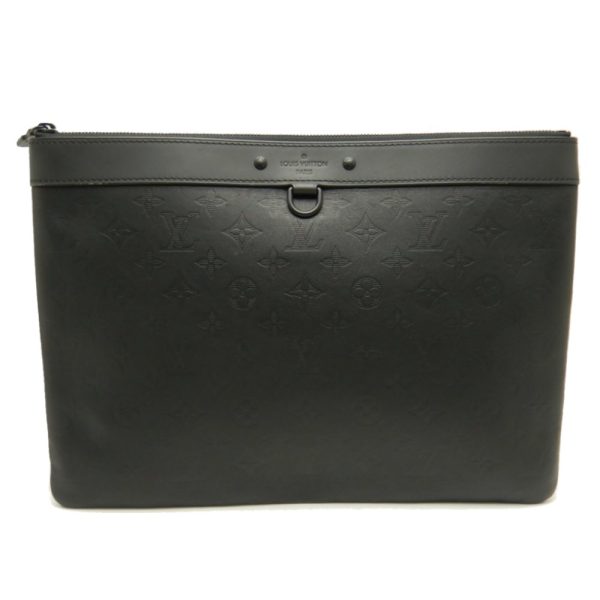 1 Louis Vuitton Clutch Document Monogram Black