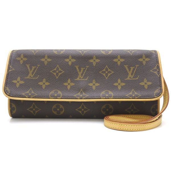 1 Louis Vuitton Monogram Pochette Twin GM Brown 2WAY