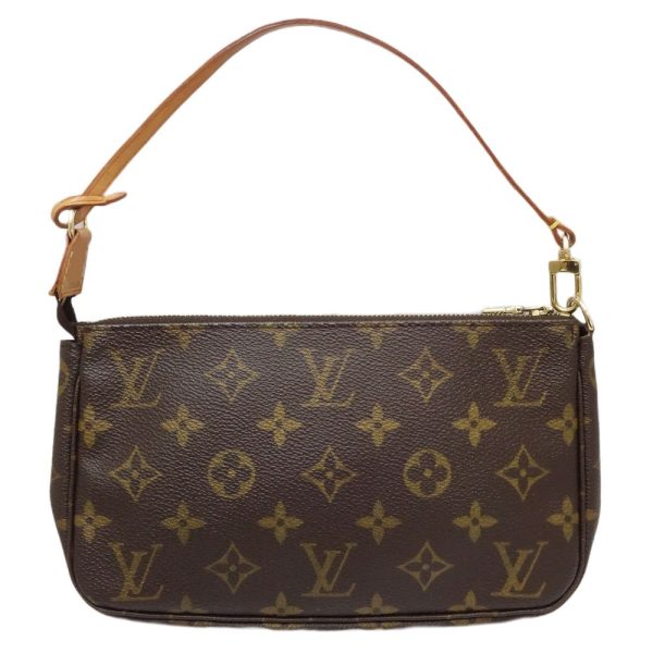 1 Louis Vuitton Monogram Pochette Accessoire Handbag Brown