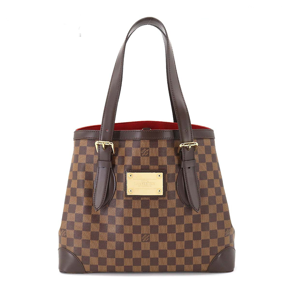 Louis Vuitton Damier Hampstead MM Tote Bag Ebene Brown
